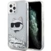 Karl Lagerfeld KLHCP12MLNCHCS iPhone 12/12 Pro 6,1 srebrny/silver hardcase Glitter Choupette Head